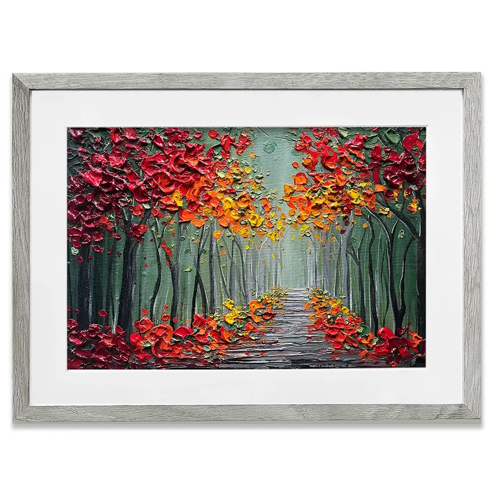 Autumns Embrace Framed Art Print Autumns Embrace Framed Art Print wall art product Nada Khatib