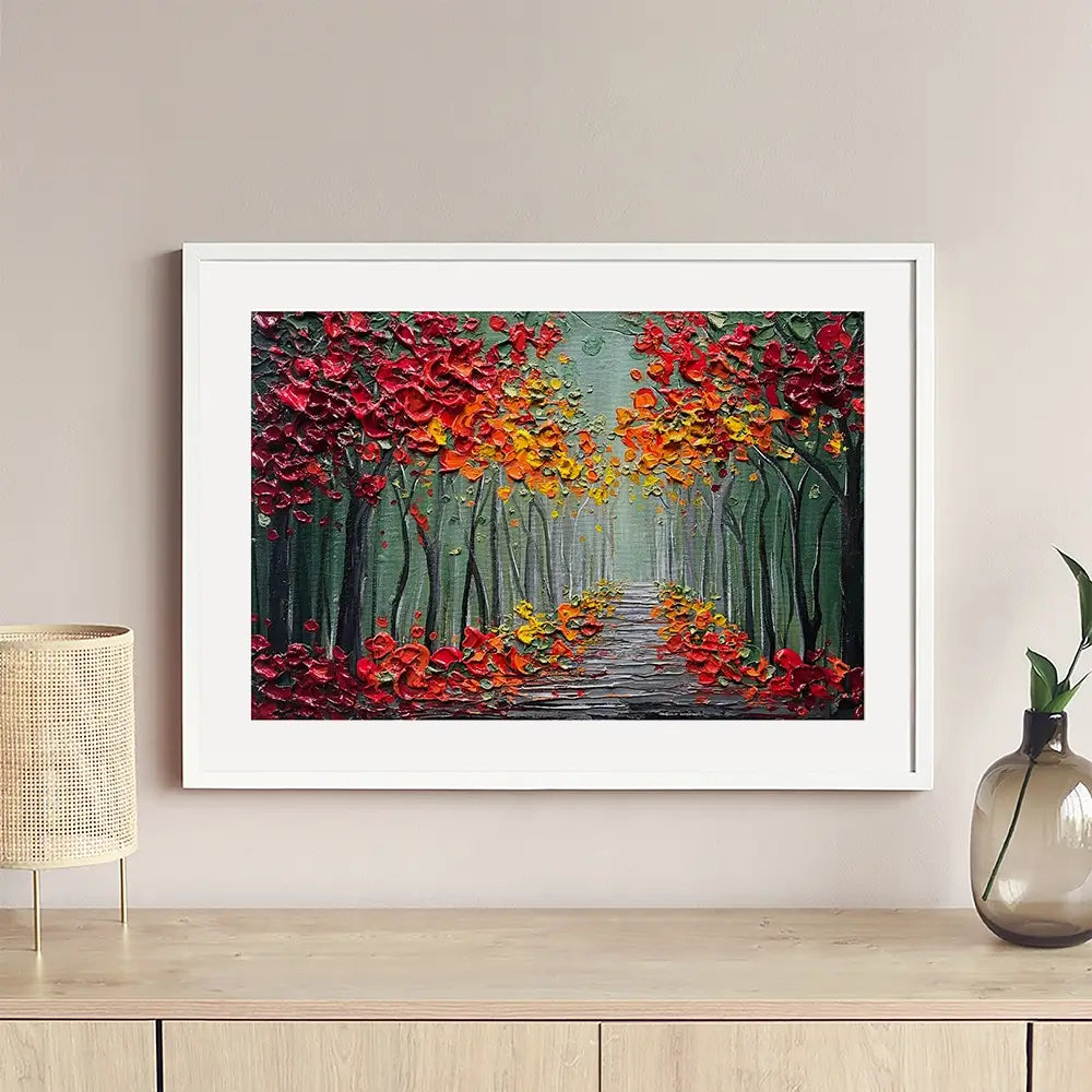 Autumns Embrace Framed Art Print Autumns Embrace Framed Art Print wall art product Nada Khatib