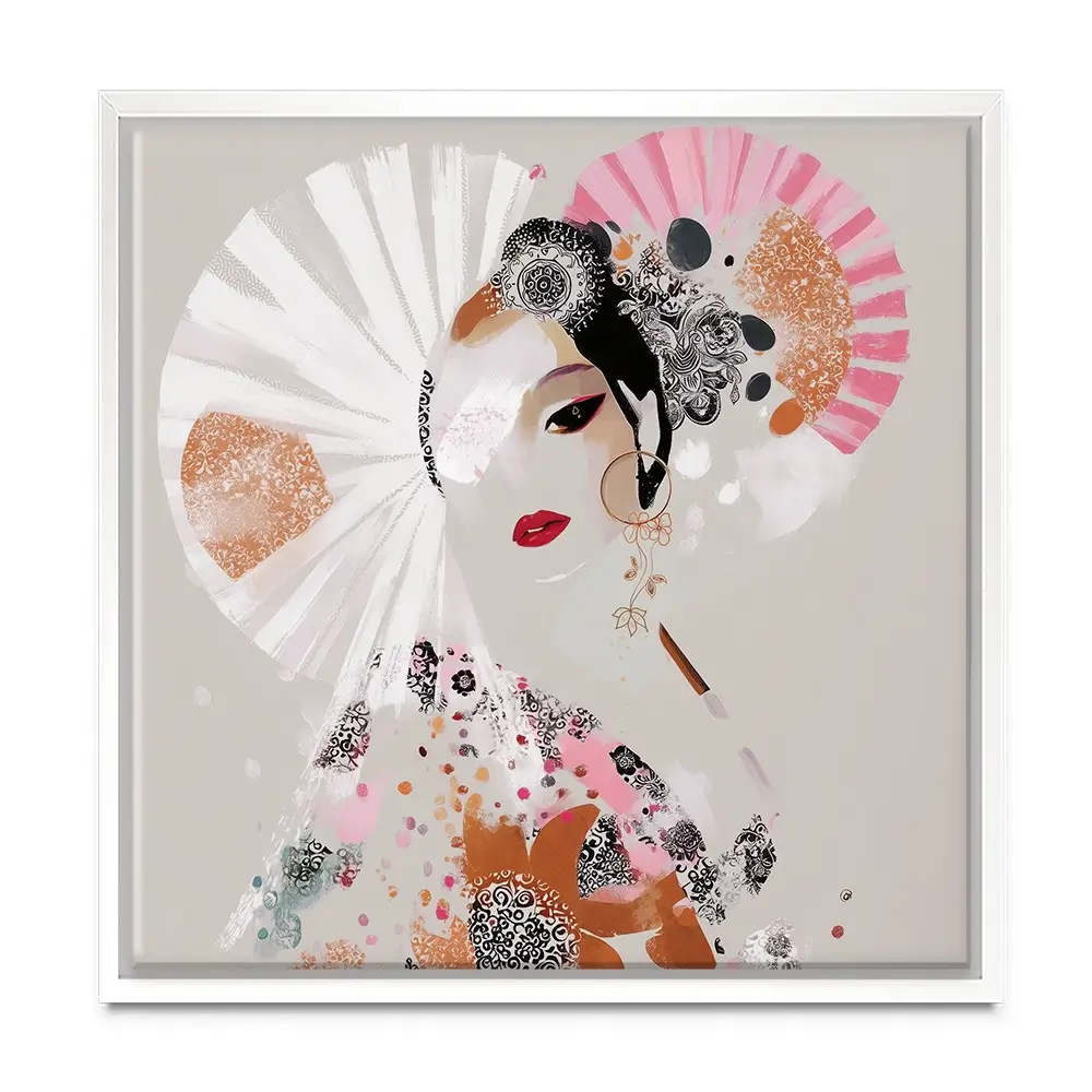 Ayame Square Canvas Print Ayame Square Canvas Print wall art product Bella Eve
