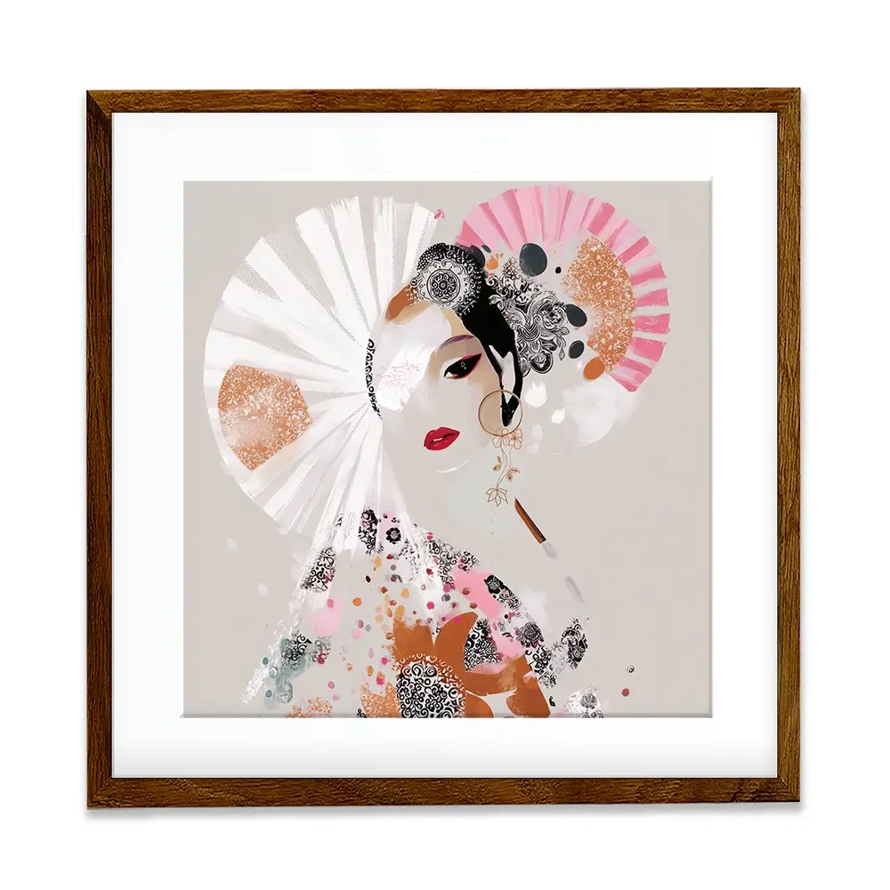 Ayame Square Framed Art Print Ayame Square Framed Art Print wall art product Bella Eve