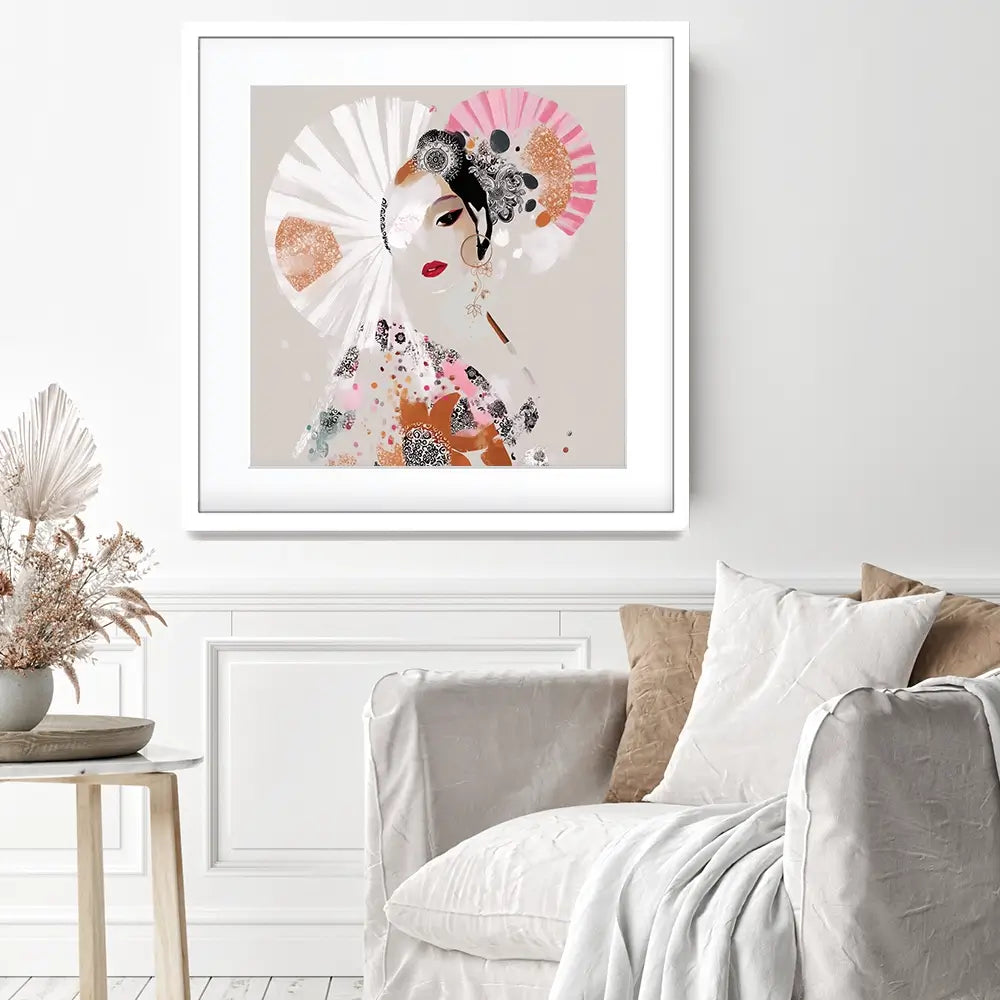 Ayame Square Framed Art Print Ayame Square Framed Art Print wall art product Bella Eve