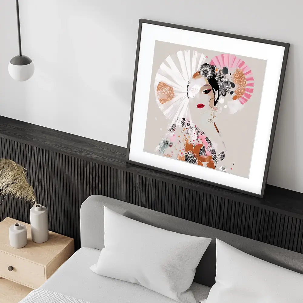 Ayame Square Framed Art Print Ayame Square Framed Art Print wall art product Bella Eve