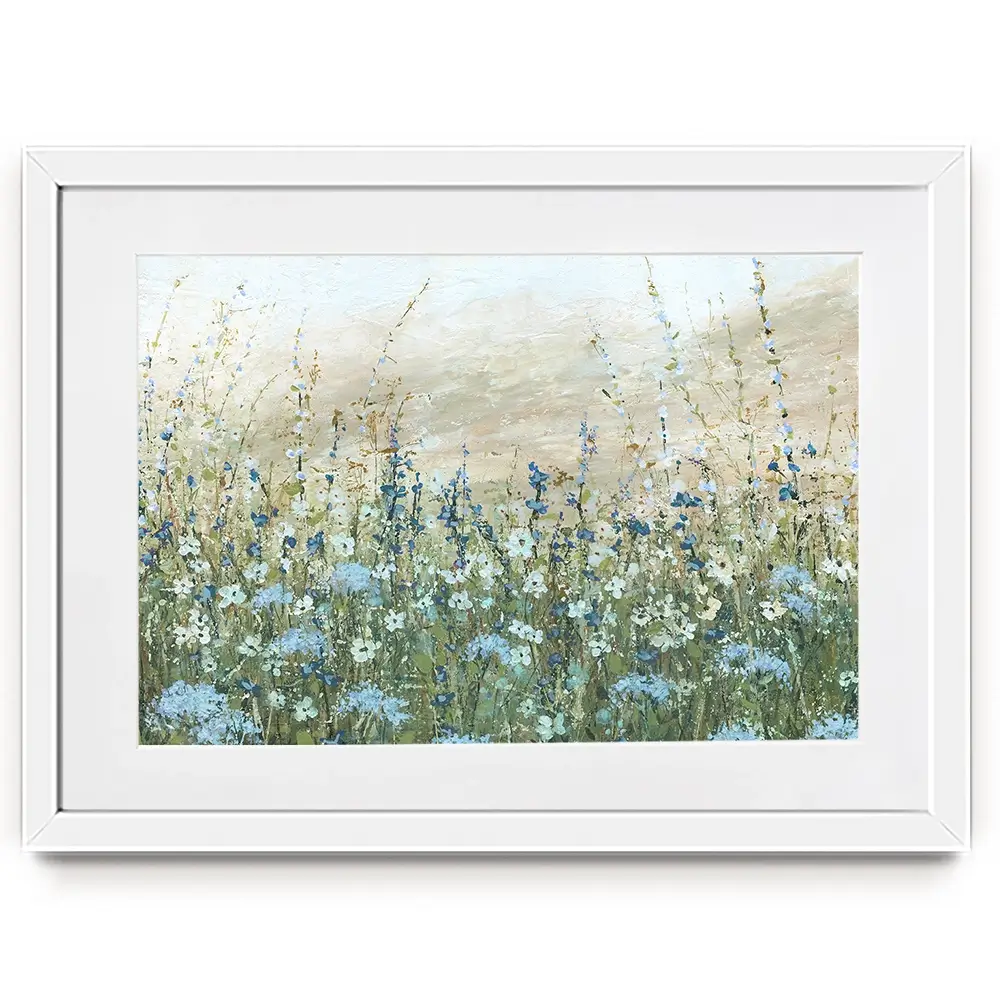 Azure Meadow Framed Art Print Azure Meadow Framed Art Print wall art product Carol Robinson