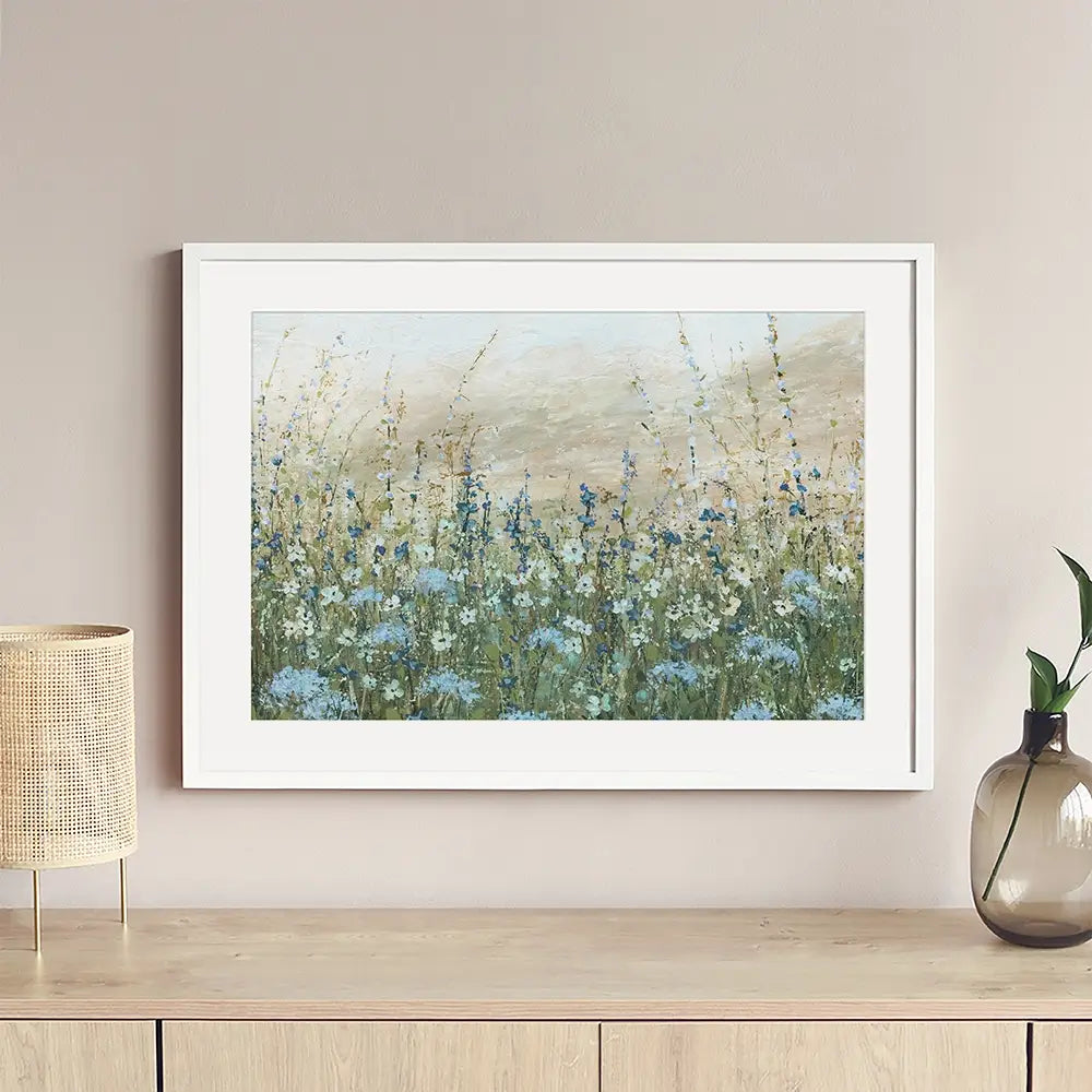Azure Meadow Framed Art Print Azure Meadow Framed Art Print wall art product Carol Robinson