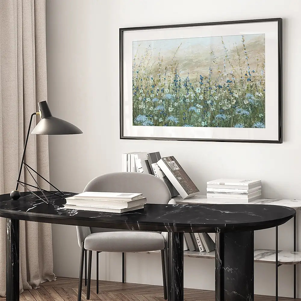 Azure Meadow Framed Art Print Azure Meadow Framed Art Print wall art product Carol Robinson