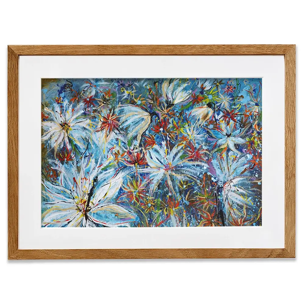 Azurro Framed Art Print Azurro Framed Art Print wall art product Maria Moretti