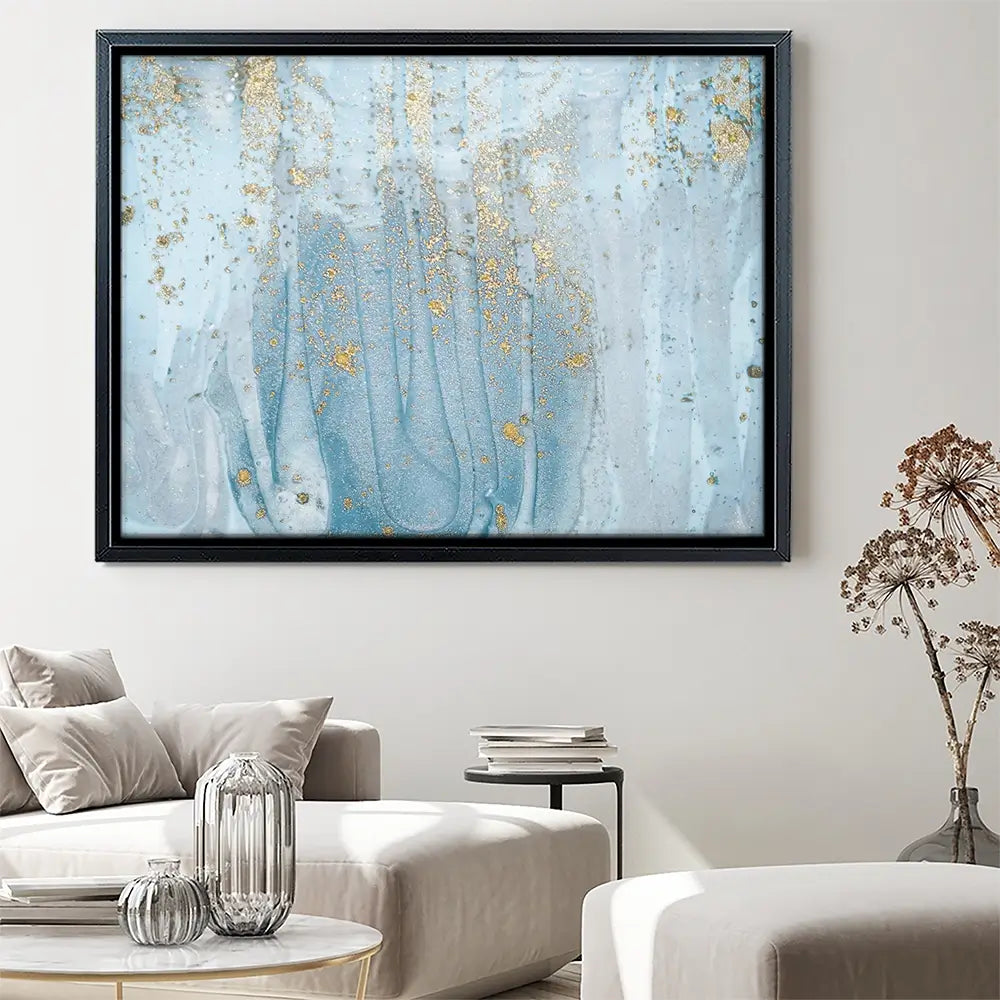 Baby Blue Marble Canvas Print Baby Blue Marble Canvas Print wall art product Art Print Shop