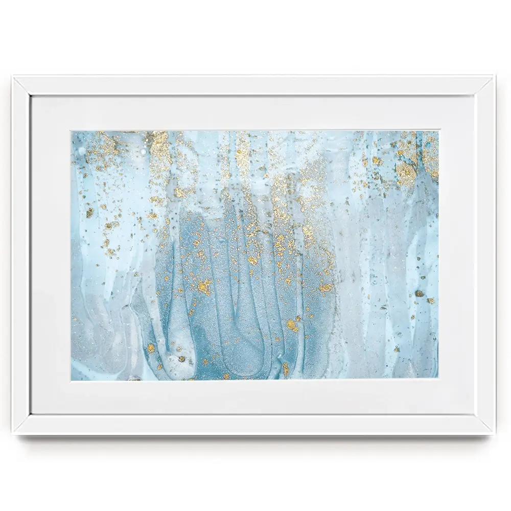 Baby Blue Marble Framed Art Print Baby Blue Marble Framed Art Print wall art product Art Print Shop