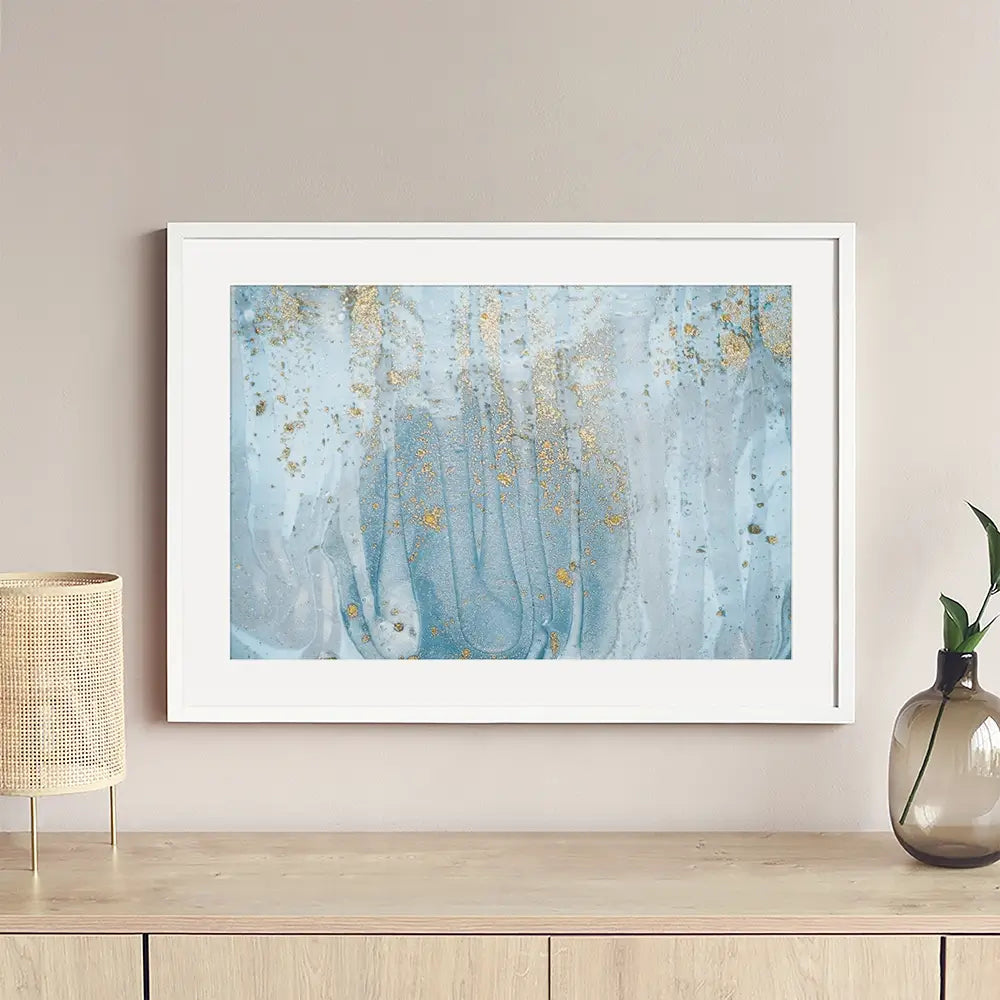 Baby Blue Marble Framed Art Print Baby Blue Marble Framed Art Print wall art product Art Print Shop