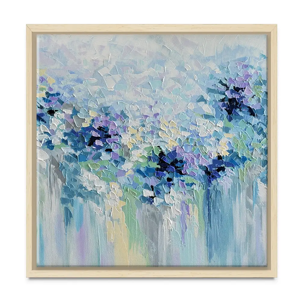 Baby Blue Square Canvas Print Baby Blue Square Canvas Print wall art product Olga Tkachyk