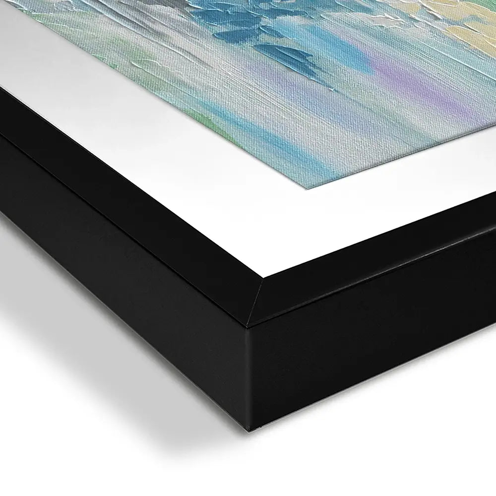 Baby Blue Square Framed Art Print Baby Blue Square Framed Art Print wall art product Olga Tkachyk