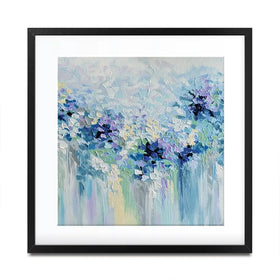 Baby Blue Square Framed Art Print Baby Blue Square Framed Art Print wall art product Olga Tkachyk
