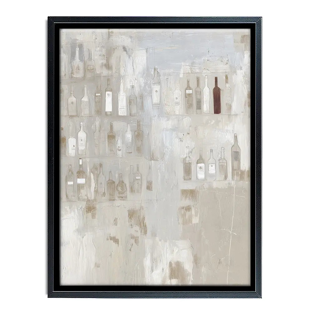 Backlit Bar Shelf Canvas Print Backlit Bar Shelf Canvas Print wall art product Chromatic Storm Studio