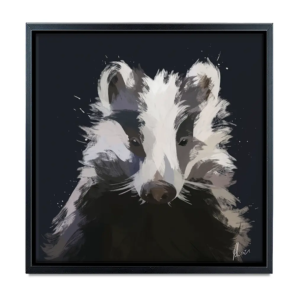 Badger Canvas Print Badger Canvas Print wall art product Aimee Linzi