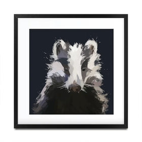 Badger Framed Art Print Badger Framed Art Print wall art product Aimee Linzi