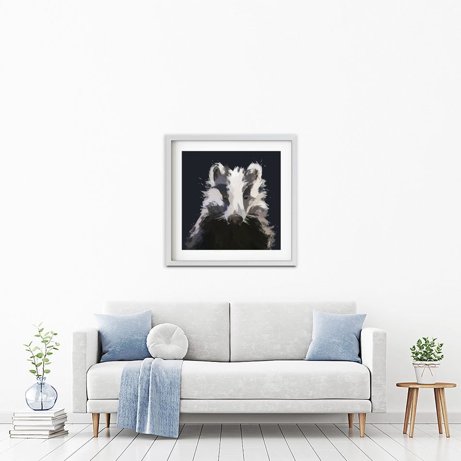 Badger Framed Art Print Badger Framed Art Print wall art product Aimee Linzi
