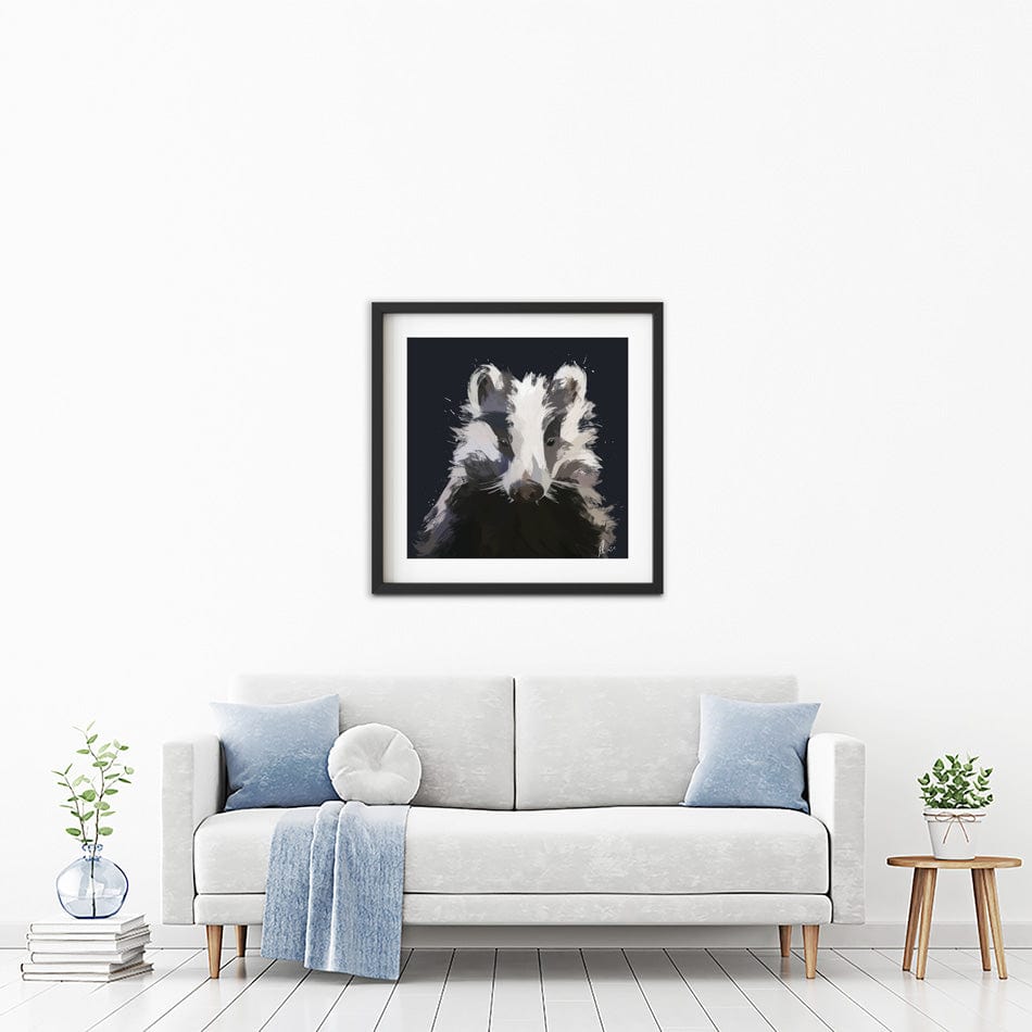 Badger Framed Art Print Badger Framed Art Print wall art product Aimee Linzi