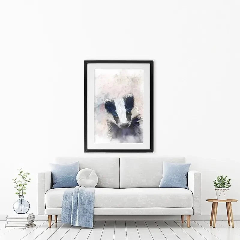 Badger Haze Framed Art Print Badger Haze Framed Art Print wall art product Sarah Manovski