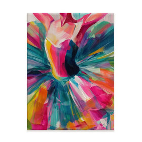 Ballerina In Colour Canvas Print Ballerina In Colour Canvas Print wall art product Chromatic Storm Studio