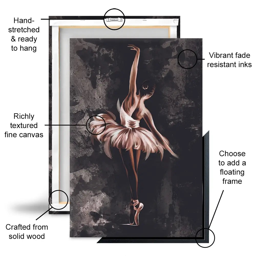 Ballerina Portrait Canvas Print Ballerina Portrait Canvas Print wall art product Victoriya1994 / Shutterstock