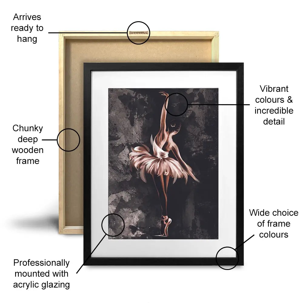 Ballerina Portrait Framed Art Print Ballerina Portrait Framed Art Print wall art product Victoriya1994 / Shutterstock