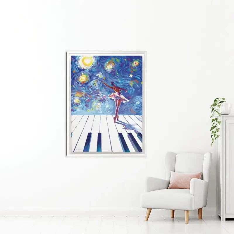 Ballerina Starry Night Canvas Print Ballerina Starry Night Canvas Print wall art product Leon Devenice