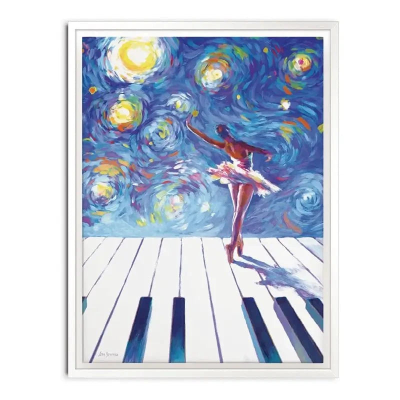 Ballerina Starry Night Canvas Print Ballerina Starry Night Canvas Print wall art product Leon Devenice