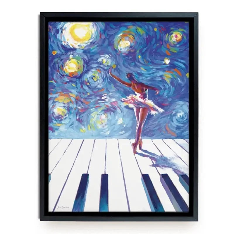 Ballerina Starry Night Canvas Print Ballerina Starry Night Canvas Print wall art product Leon Devenice