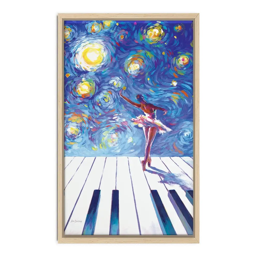 Ballerina Starry Night Canvas Print Ballerina Starry Night Canvas Print wall art product Leon Devenice