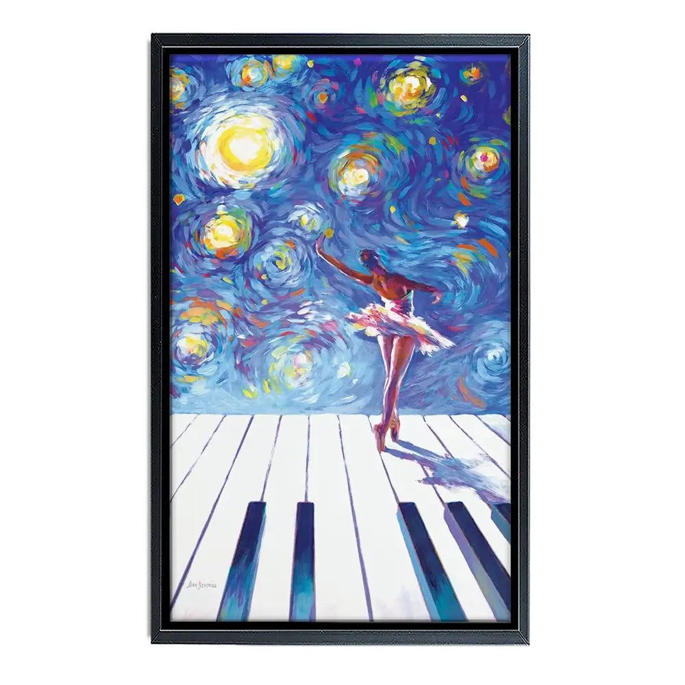Ballerina Starry Night Canvas Print Ballerina Starry Night Canvas Print wall art product Leon Devenice