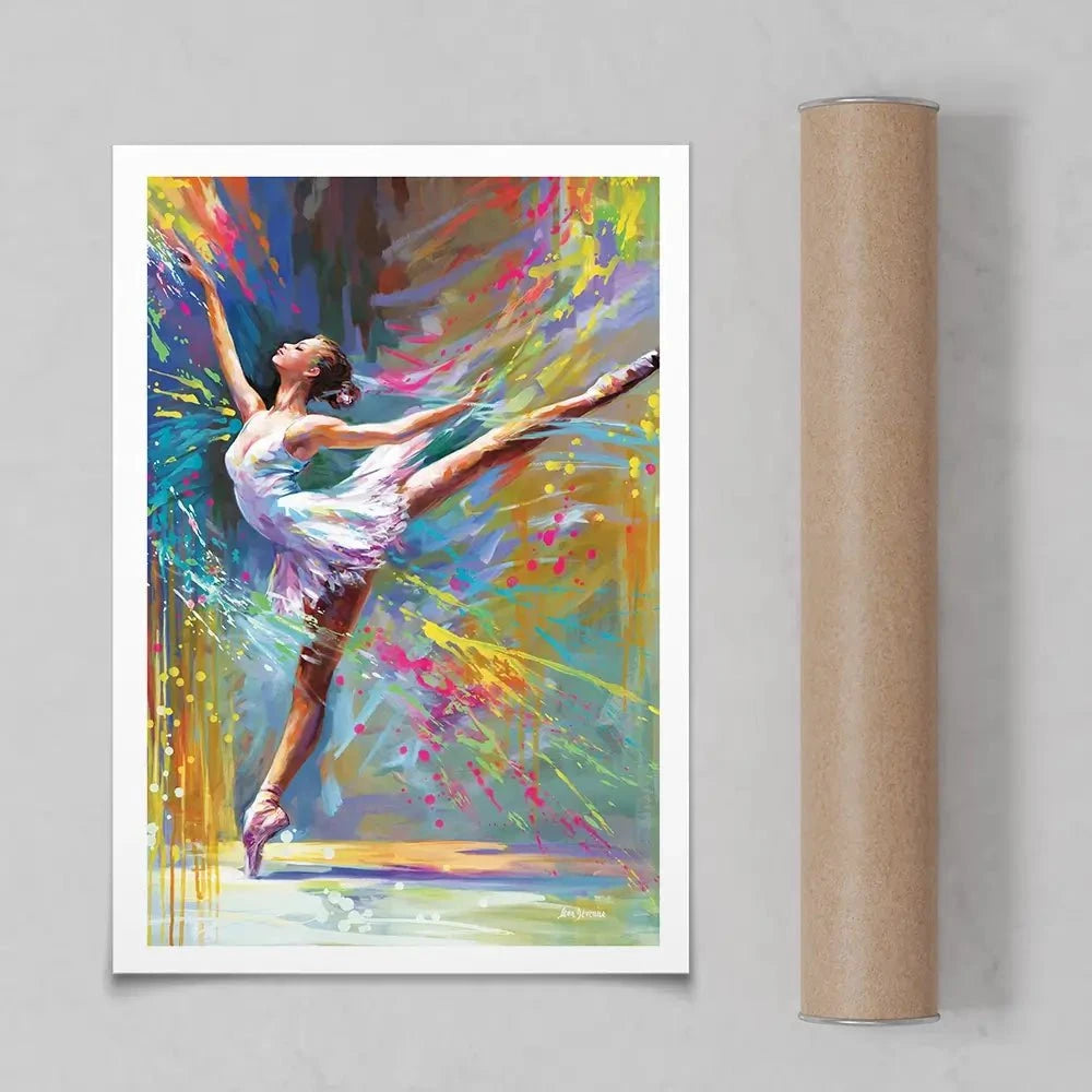 Ballerinas Moment Of Magic Art Print Ballerinas Moment Of Magic Art Print wall art product Leon Devenice