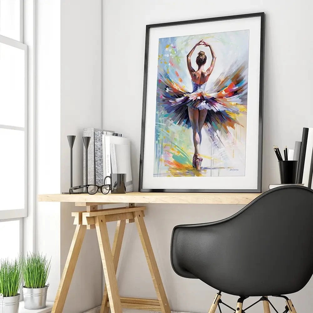 Ballerinas Prelude To Passion Framed Art Print Ballerinas Prelude To Passion Framed Art Print wall art product Leon Devenice