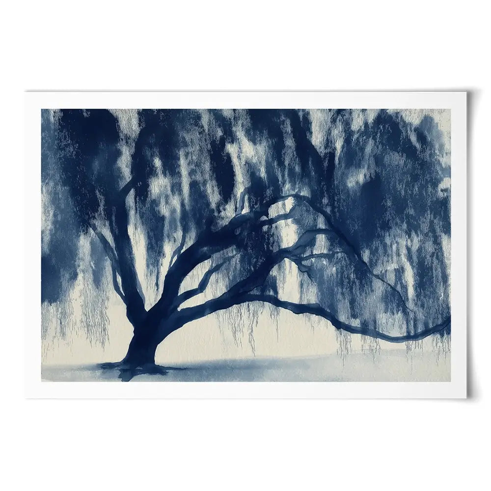 Banyan Tree Canopy Silhouette Art Print Banyan Tree Canopy Silhouette Art Print wall art product Chromatic Storm Studio