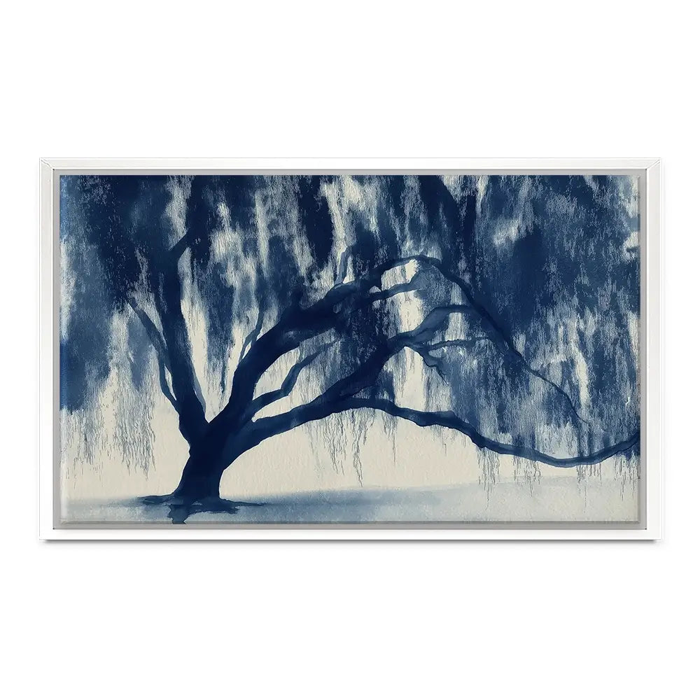 Banyan Tree Canopy Silhouette Canvas Print Banyan Tree Canopy Silhouette Canvas Print wall art product Chromatic Storm Studio
