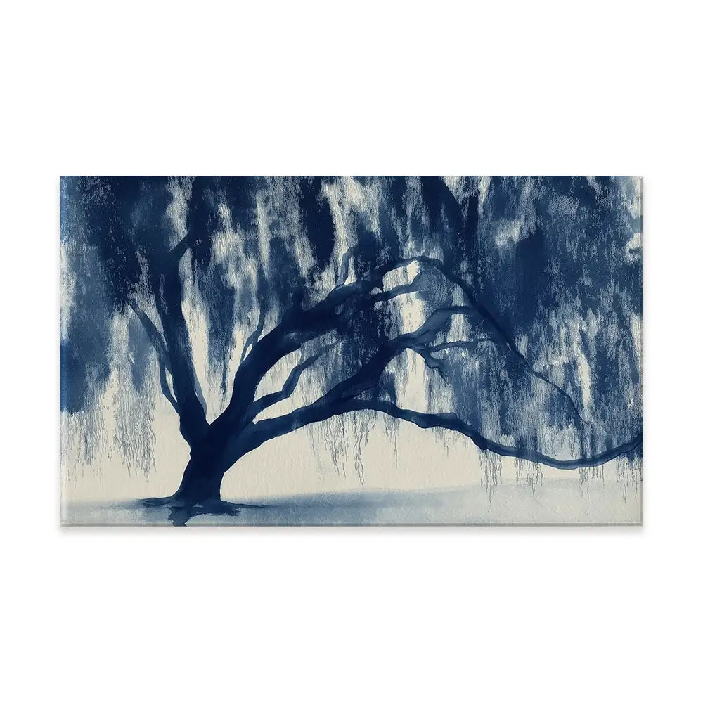 Banyan Tree Canopy Silhouette Canvas Print Banyan Tree Canopy Silhouette Canvas Print wall art product Chromatic Storm Studio