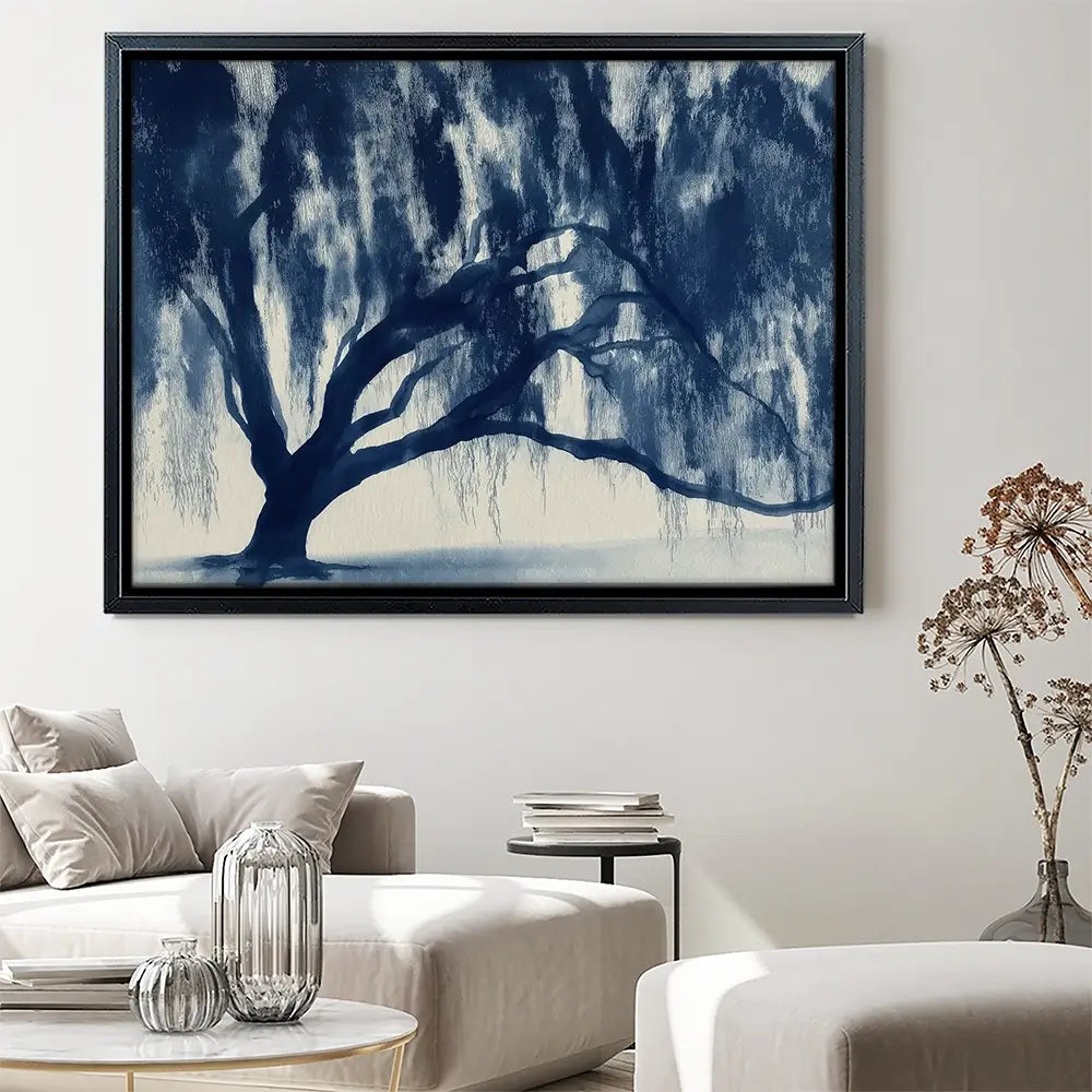 Banyan Tree Canopy Silhouette Canvas Print Banyan Tree Canopy Silhouette Canvas Print wall art product Chromatic Storm Studio