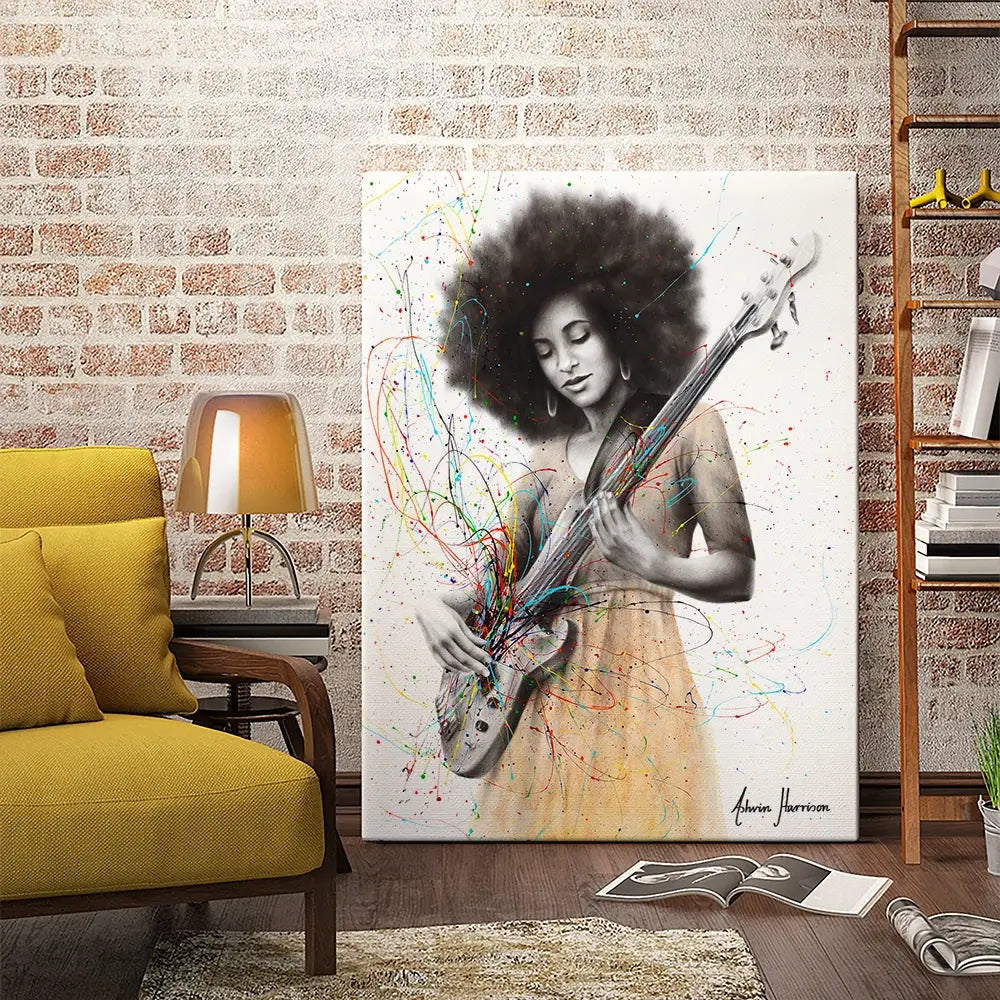 Bass Funk Canvas Print Bass Funk Canvas Print wall art product Ashvin Harrison