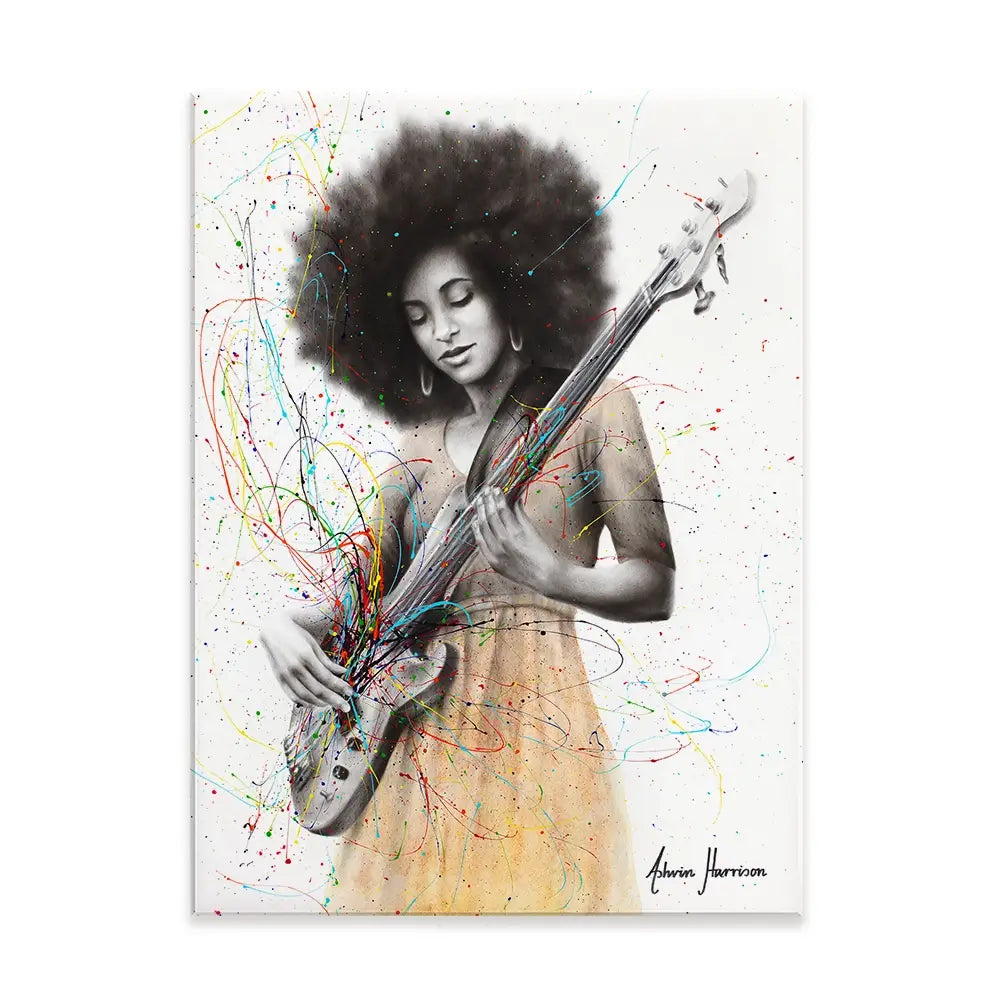Bass Funk Canvas Print Bass Funk Canvas Print wall art product Ashvin Harrison