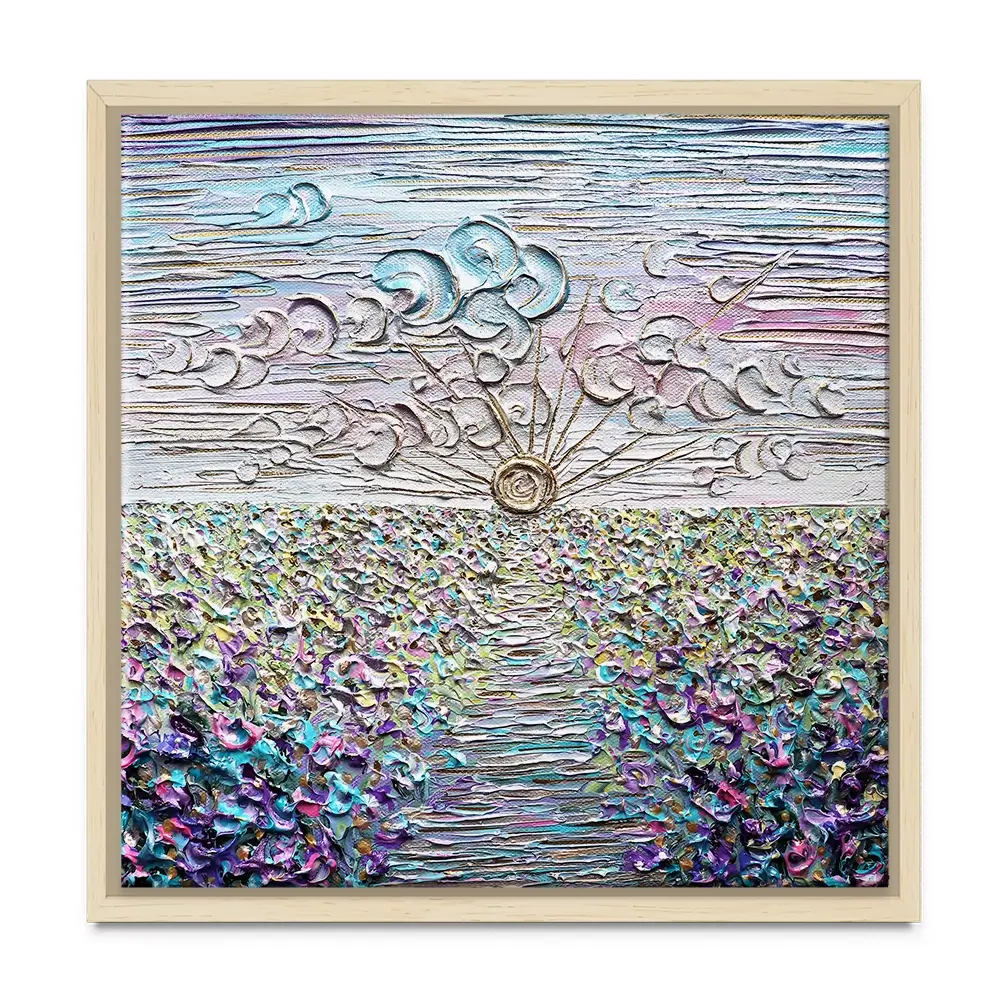 Be The Sunshine Square Canvas Print Be The Sunshine Square Canvas Print wall art product Nada Khatib