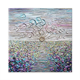 Be The Sunshine Square Canvas Print Be The Sunshine Square Canvas Print wall art product Nada Khatib