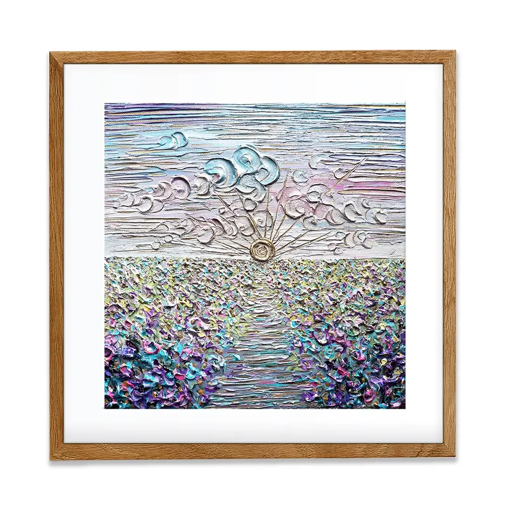 Be The Sunshine Square Framed Art Print Be The Sunshine Square Framed Art Print wall art product Nada Khatib