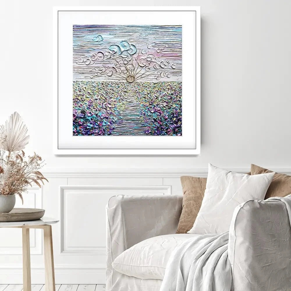 Be The Sunshine Square Framed Art Print Be The Sunshine Square Framed Art Print wall art product Nada Khatib