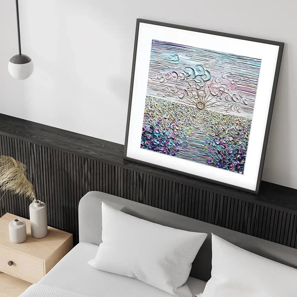 Be The Sunshine Square Framed Art Print Be The Sunshine Square Framed Art Print wall art product Nada Khatib