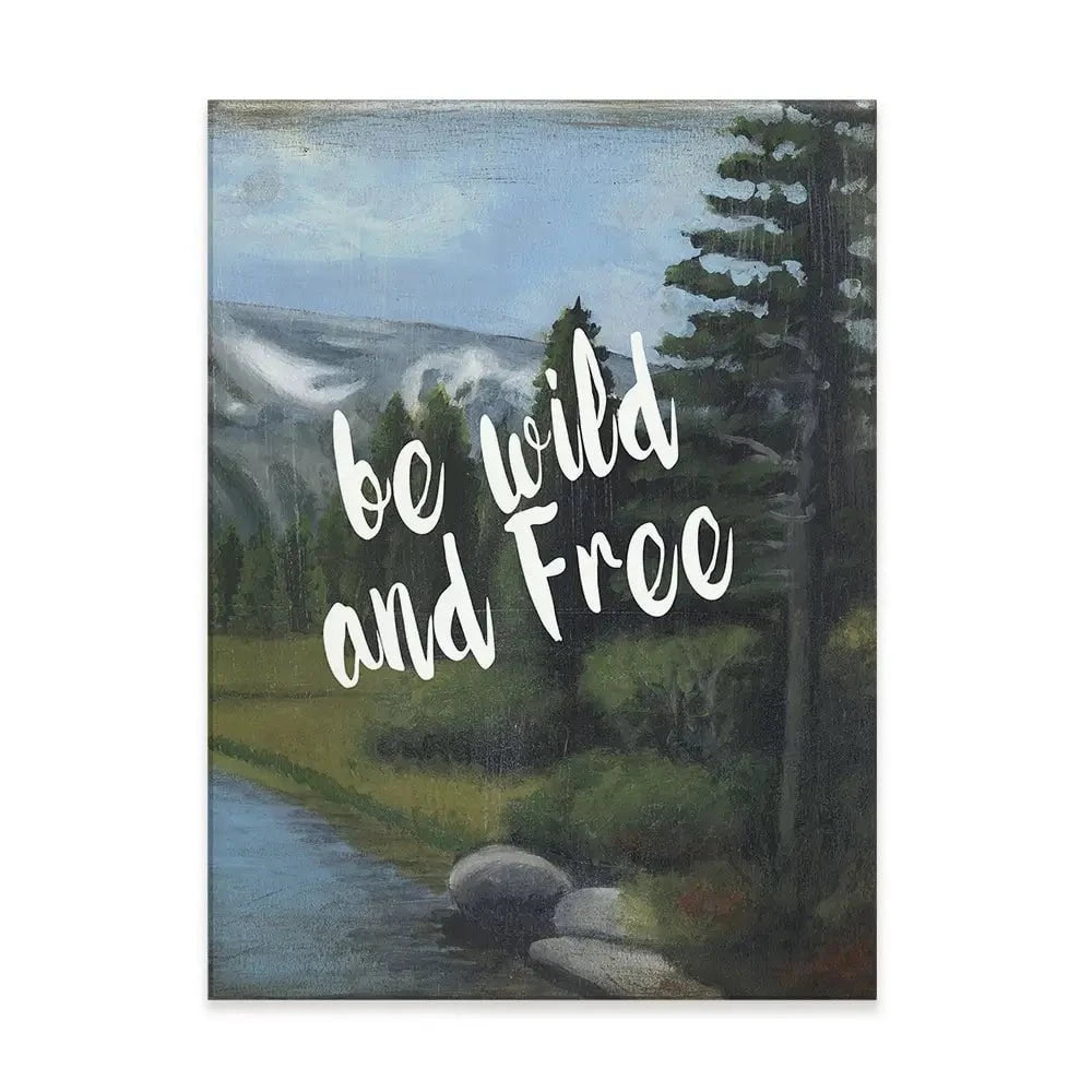 Be Wild And Free Canvas Print Be Wild And Free Canvas Print wall art product Naomi McCavitt