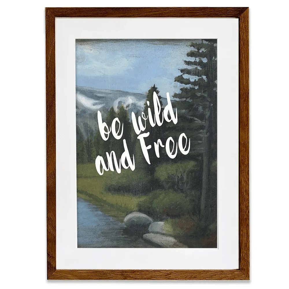 Be Wild And Free Framed Art Print Be Wild And Free Framed Art Print wall art product Naomi McCavitt