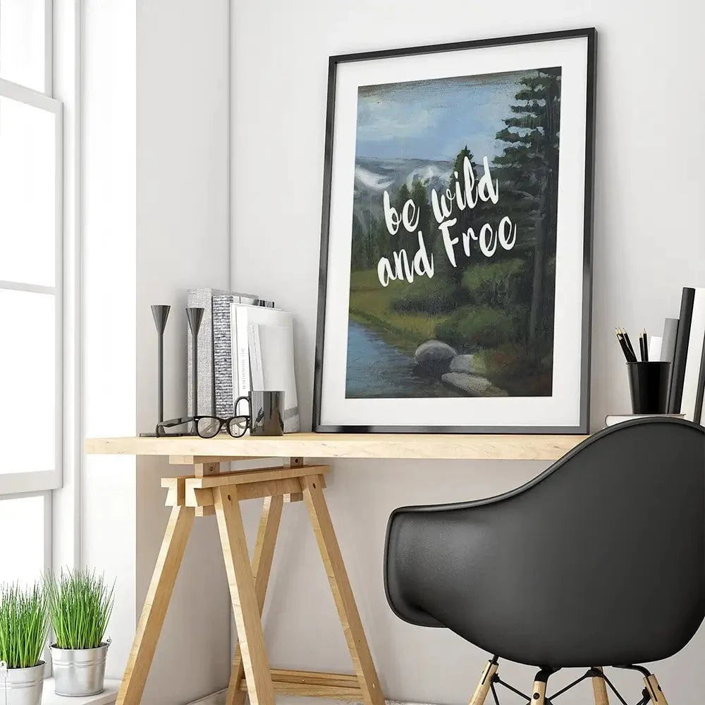 Be Wild And Free Framed Art Print Be Wild And Free Framed Art Print wall art product Naomi McCavitt