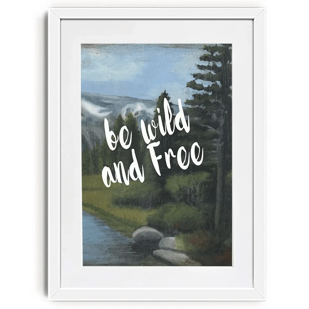 Be Wild And Free Framed Art Print Be Wild And Free Framed Art Print wall art product Naomi McCavitt