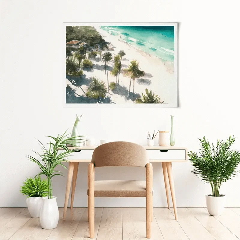 Beach And Palms Art Print Beach And Palms Art Print wall art product Svetlana Aleynikova