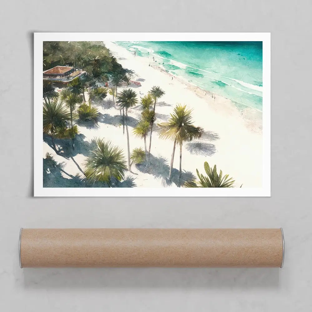 Beach And Palms Art Print Beach And Palms Art Print wall art product Svetlana Aleynikova