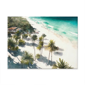 Beach And Palms Canvas Print Beach And Palms Canvas Print wall art product Svetlana Aleynikova